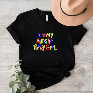 I love my autistic puppy girl shirt