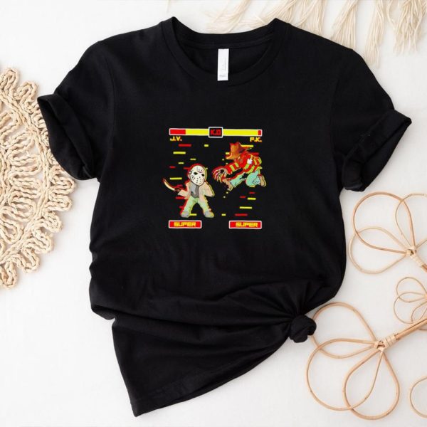 Jason Voorhees vs Freddy Krueger horror movie video game funny shirt