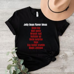 Jelly bean flavor ideas glove box mall santa shirt