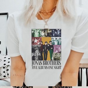 Jonas Brother Five Albums One Night Tour Shirt