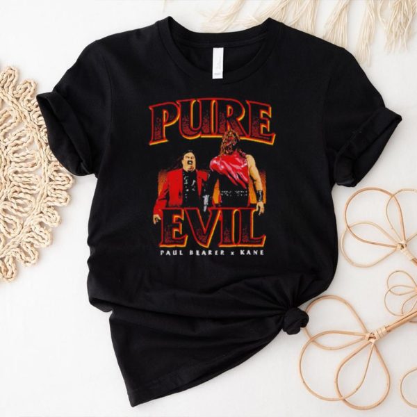 Kane And Paul Bearer Pure Evil Superstars WWE Shirt