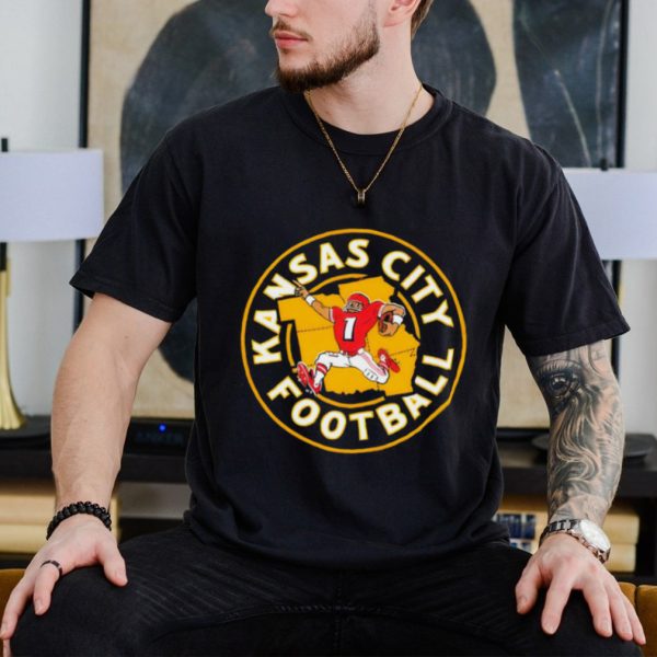 Kansas City football circle cartoon funny shirt