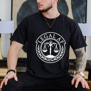 Legal AF Custom Navy Logo shirt