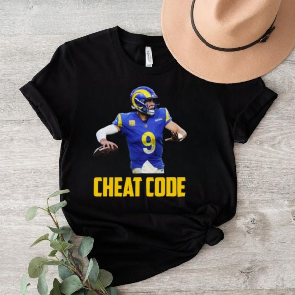 Matthew stafford cheat code los angeles football fan shirt