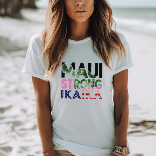 Maui strong ikaika American flag shirt