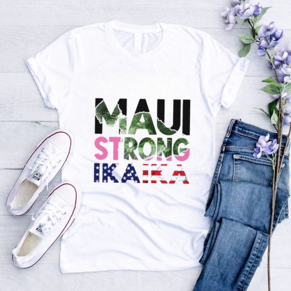 Maui strong ikaika American flag shirt