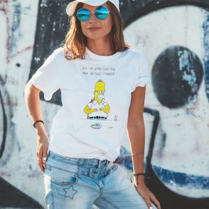 Men’s Homer Simpson ate my depression meal and nothing changed shirt