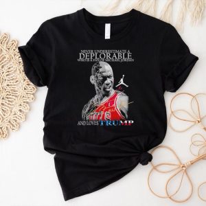 Men’s Never underestimate a deplorable who is a fan of Michael Jordan and loves Trump signature shirt