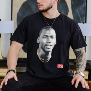 Michael Jordan Gold mouth shirt