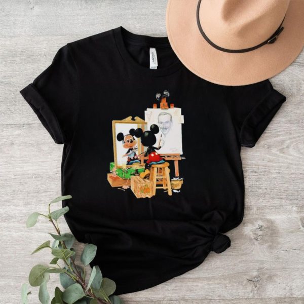 Mickey Mouse art portrait shirt