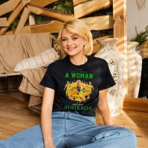 Never underestimate a woman who understands football and loves Australia shirt