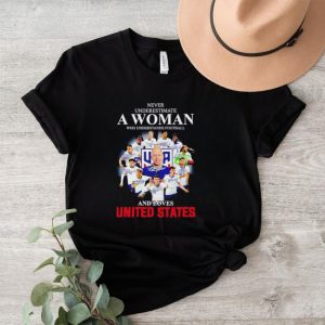 Never underestimate a woman who understands football and loves United States shirt