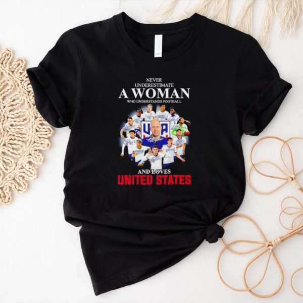 Never underestimate a woman who understands football and loves United States shirt