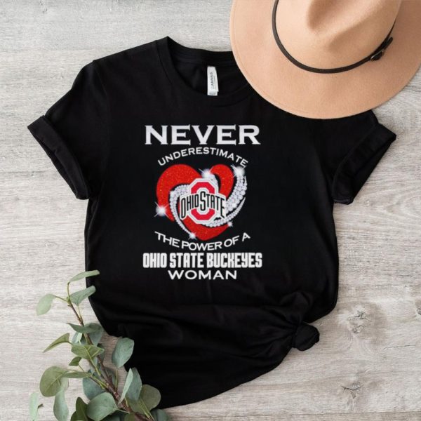 Never underestimate the power of a Ohio State Buckeyes woman shirt