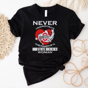 Never underestimate the power of a Ohio State Buckeyes woman shirt