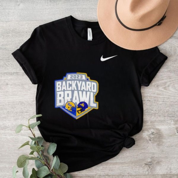 Nike 2023 Backyard Brawl West Virginia Mountaineers vs Pitt Panthers logo shirt