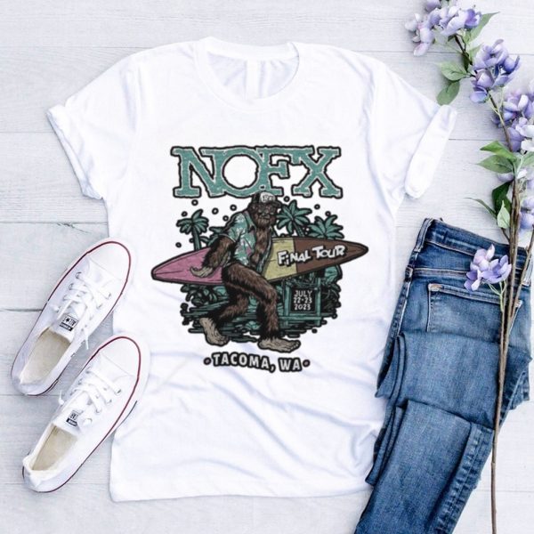 Nofx Final tour July 22 and 23 2023 Tacoma WA shirt