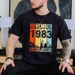 November 1983 limited edition 40 years of being awesome vintage shirt