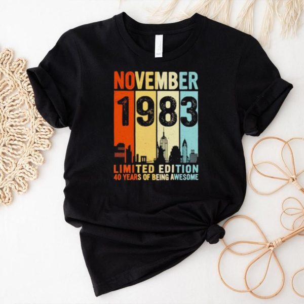 November 1983 limited edition 40 years of being awesome vintage shirt