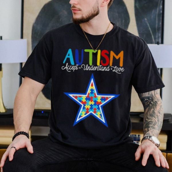 Official Dallas Cowboys Autism Accept Understand Love 2023 Shirt