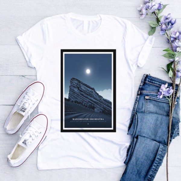 Official Manchester Orchestra Event Red Rocks 2023 Poster Shirt