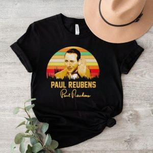 Paul Reubens vintage signature shirt