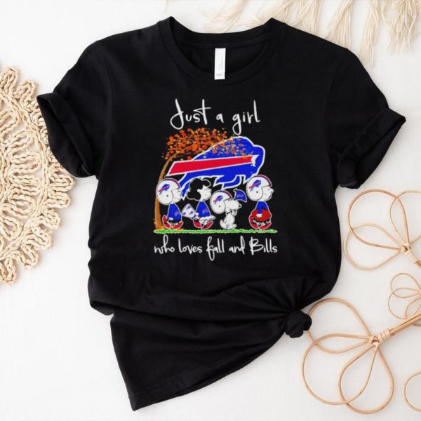 Peanuts Cartoon Just A Girl Who Loves Fall And Bills Shirt