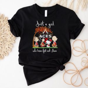 Peanuts Cartoon Just A Girl Who Loves Fall And Las Vegas Shirt