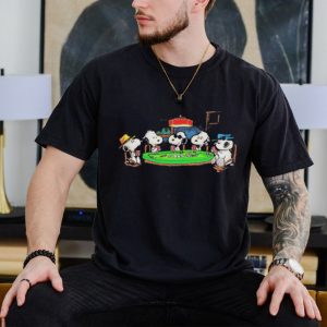 Peanuts Snoopy Playing Cards Poker T Shirt