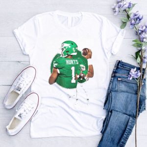 Philadelphia eagles 01 hurts kelly green meets the lockscreen shirt