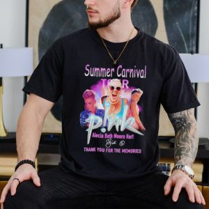 Pink Summer Carnival Tour Alecia Beth Moore Hart thank you for the memories shirt