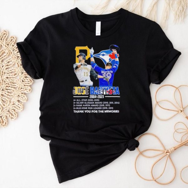 Pittsburgh Pirates Toronto Blue Jays Jose Bautista 2004 2023 thank you for the memories shirt