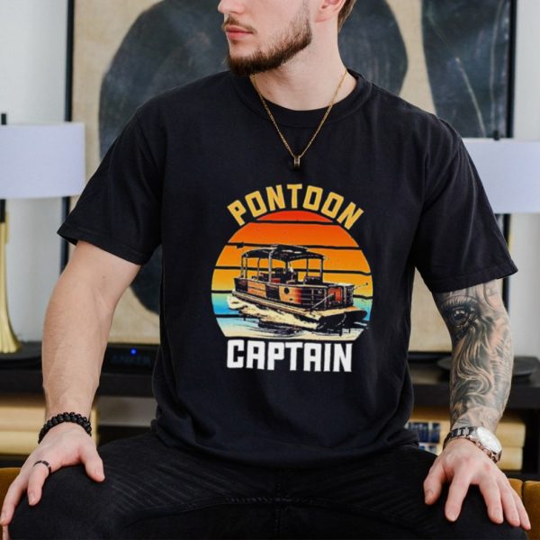 Pontoon Captain Boat vintage shirt