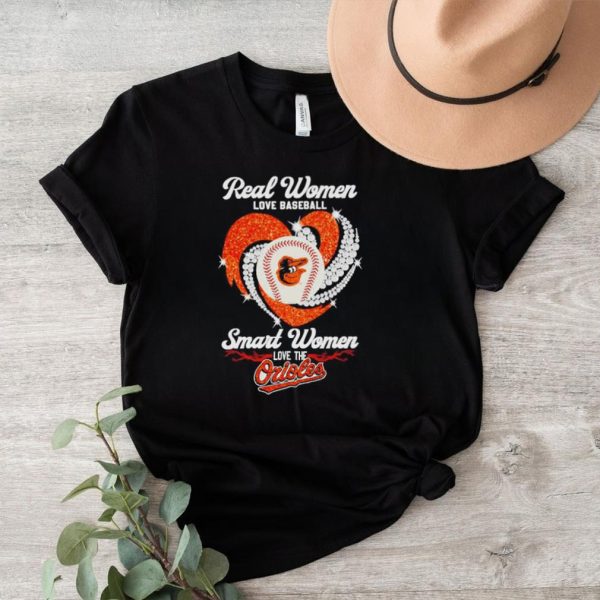 Real Women Love Baseball Smart Women Love The Orioles 2023 Shirt