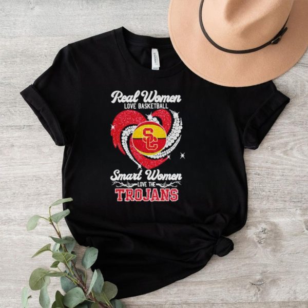 Real Women Love Basketball Smart Women Love The Trojans 2023 Shirt