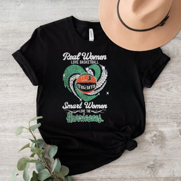 Real women love basketball smart women love the hurricanes shirt