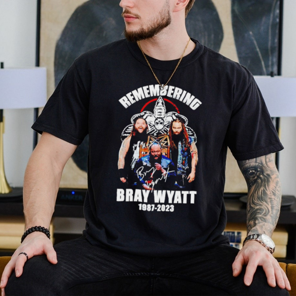 Remembering Bray Wyatt 1987 2023 signature shirt