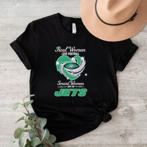 Rhinestone real women love football smart women love the Jets shirt