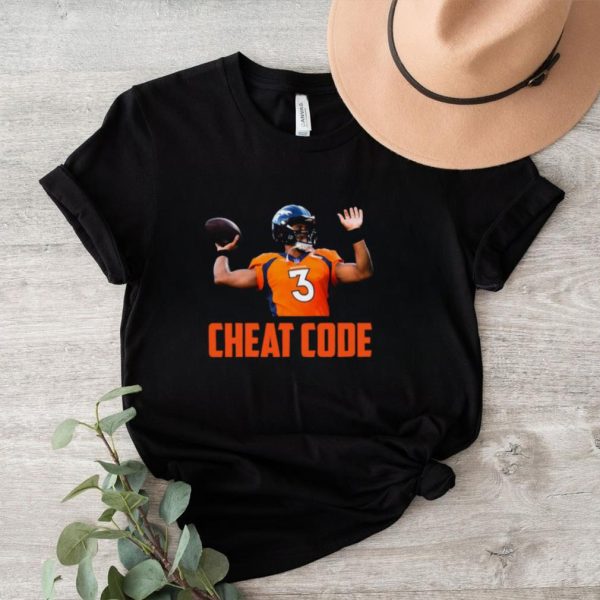 Russell wilson cheat code denver football fan shirt