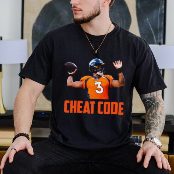 Russell wilson cheat code denver football fan shirt