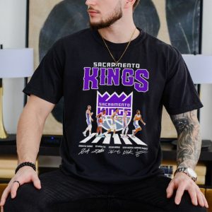 Sacramento Kings players Abbey Road signatures shirt
