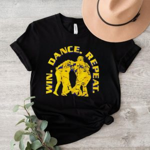 Seattle baseball players win dance repeat funny shirt