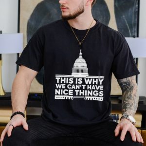 Shannon wearing this is why we can’t have nice things shirt