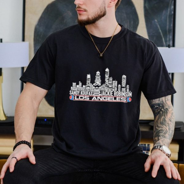 Skyline city Los Angeles baseball shirt