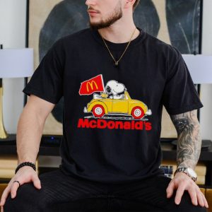 Snoopy riding car McDonald’s shirt