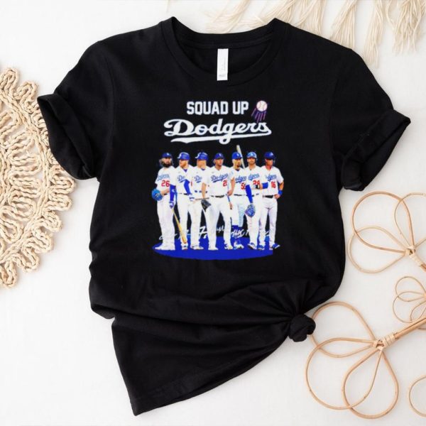 Squad Up Dodgers MLB Team Signatures Shirt