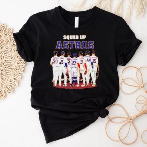 Squad Up Houston Astros MLB Team Signatures Shirt