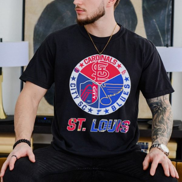 St Louis Cardinals Blues City SC logo shirt