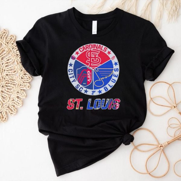 St Louis Cardinals Blues City SC logo shirt