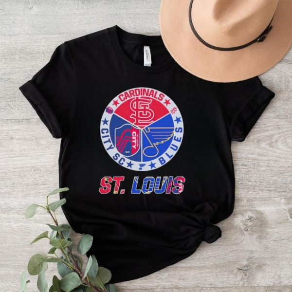 St Louis Cardinals Blues City SC logo shirt